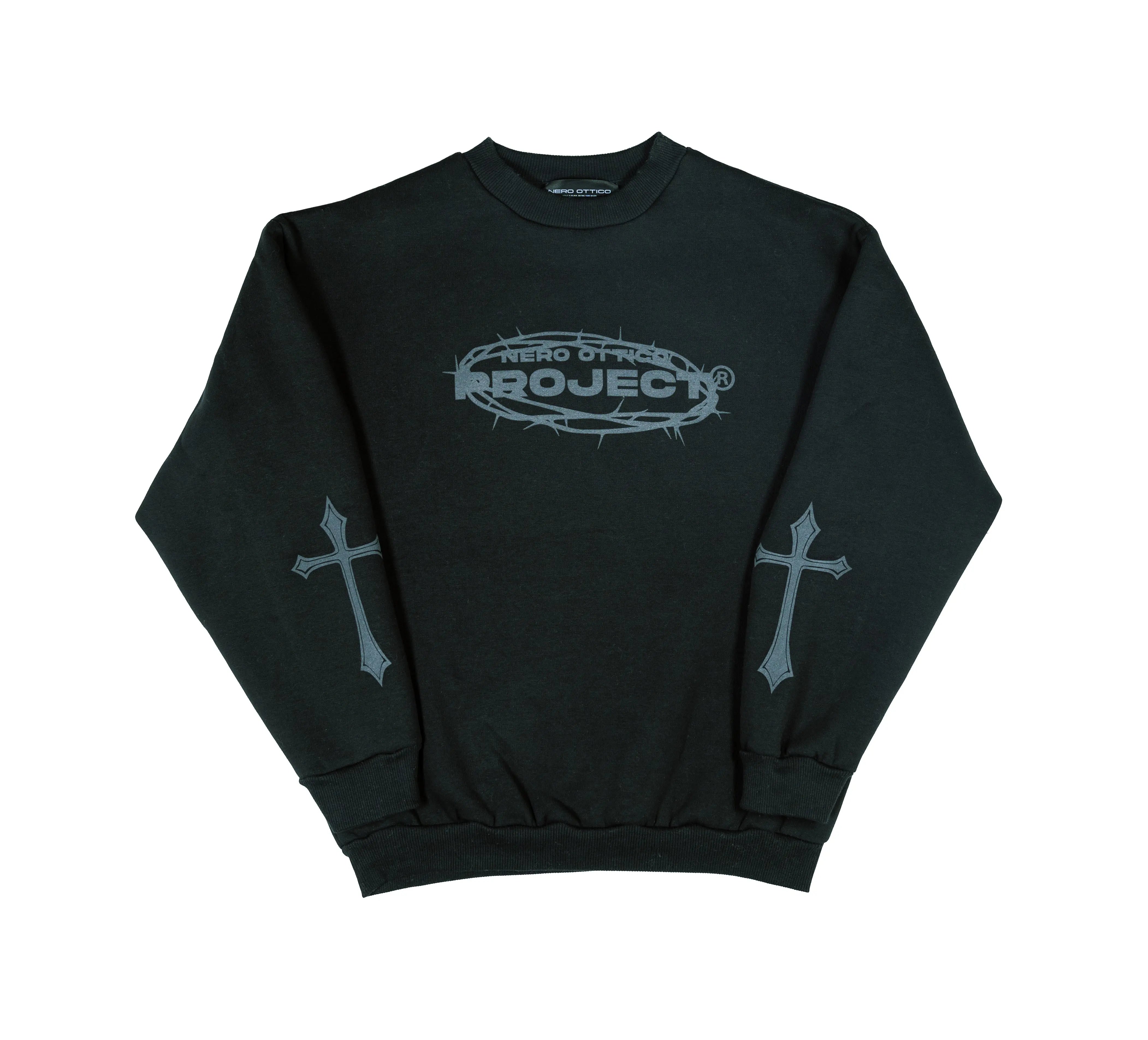 Bel Paese Crewneck Black Nero Ottico