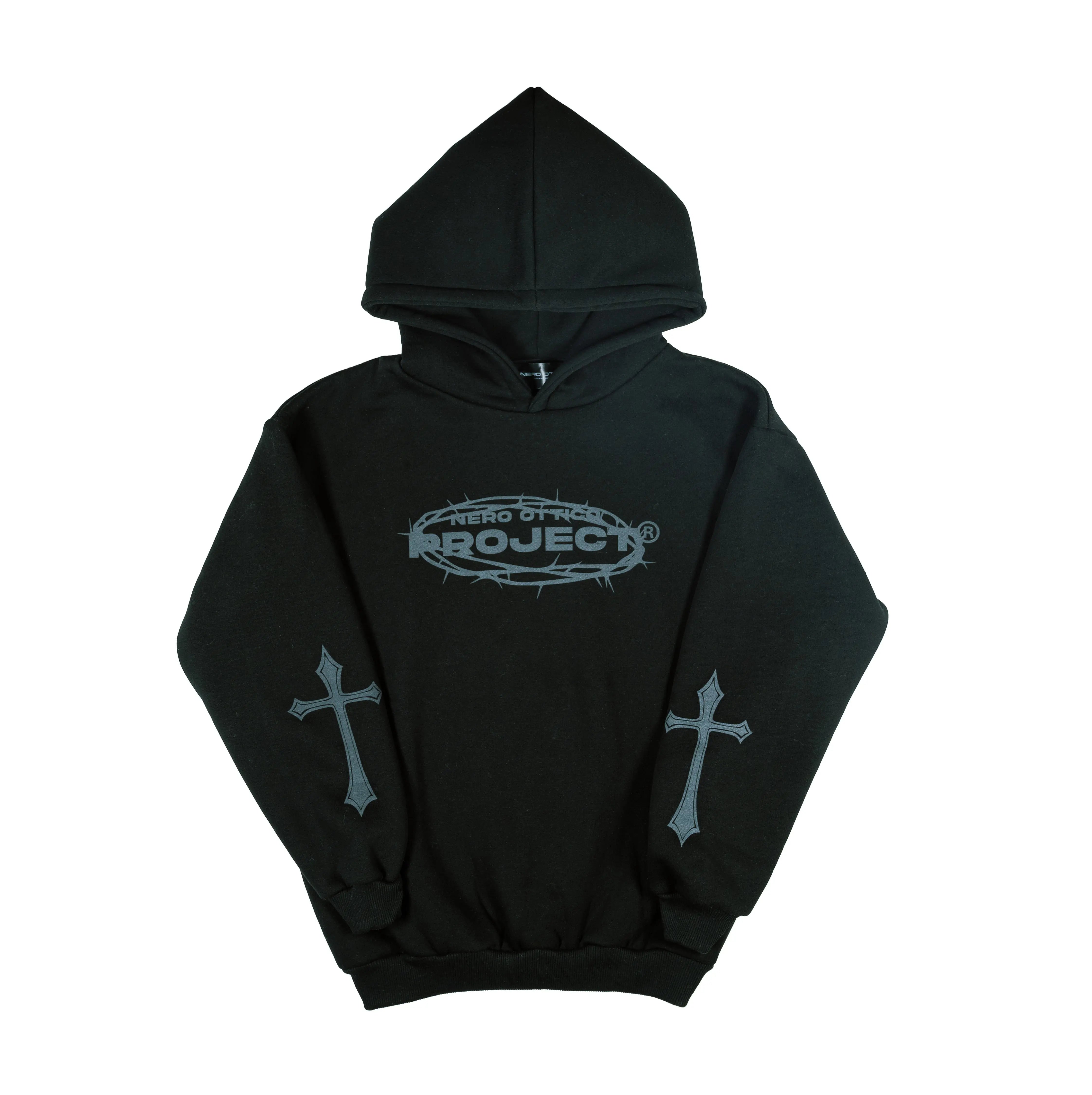 Bel Paese Hoodie Black Nero Ottico