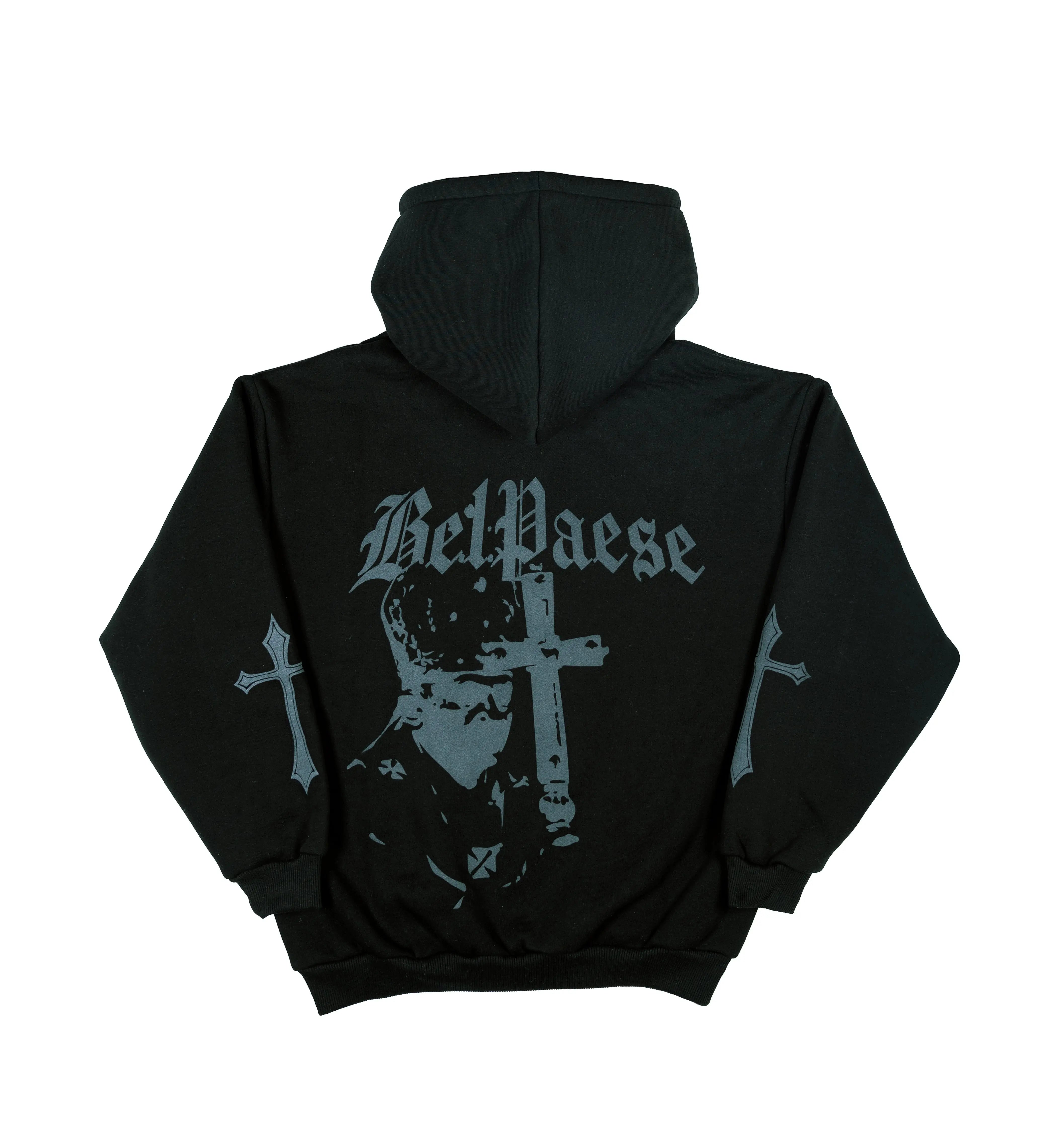 Bel Paese Hoodie Black Nero Ottico