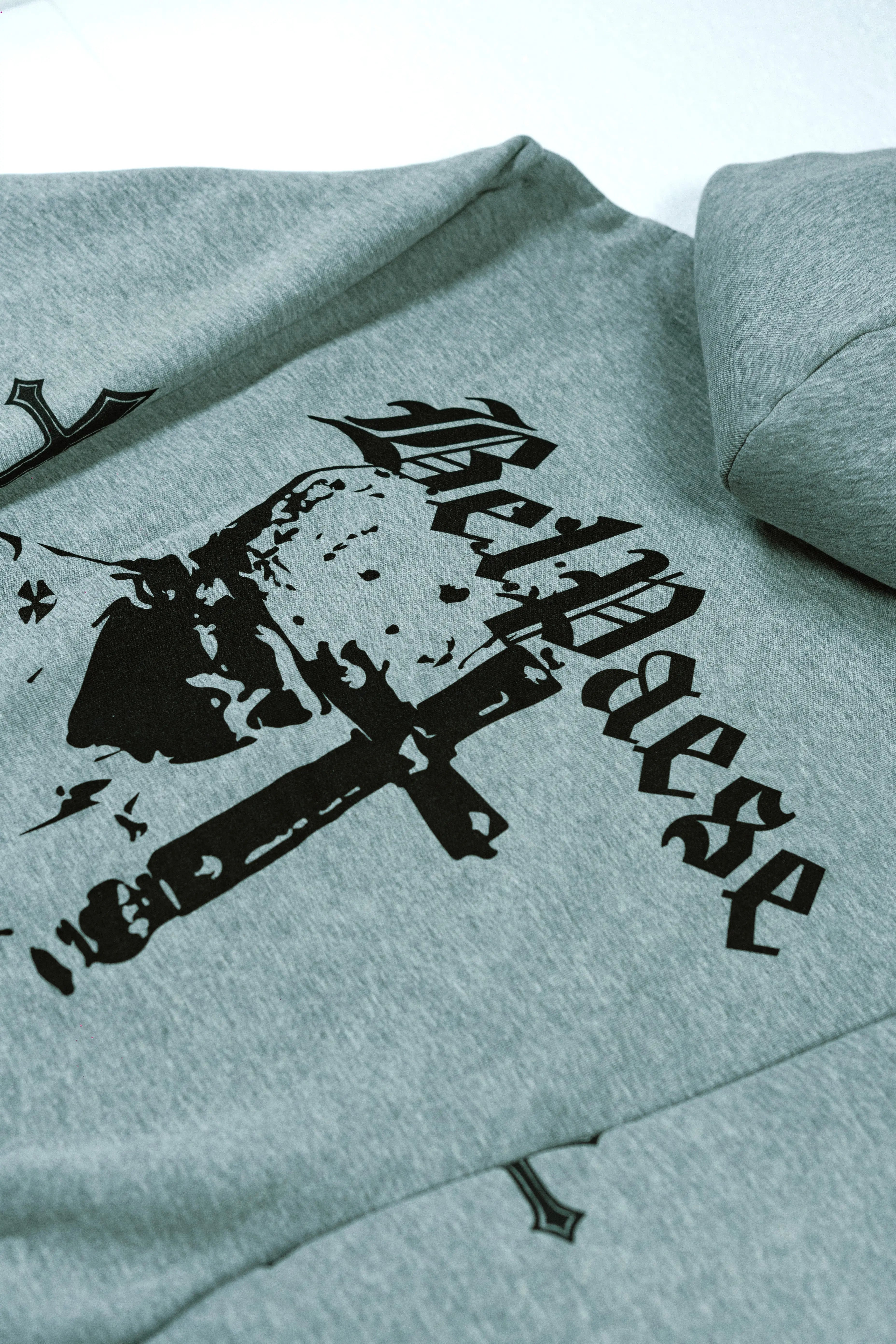 Bel Paese Hoodie Grey Nero Ottico