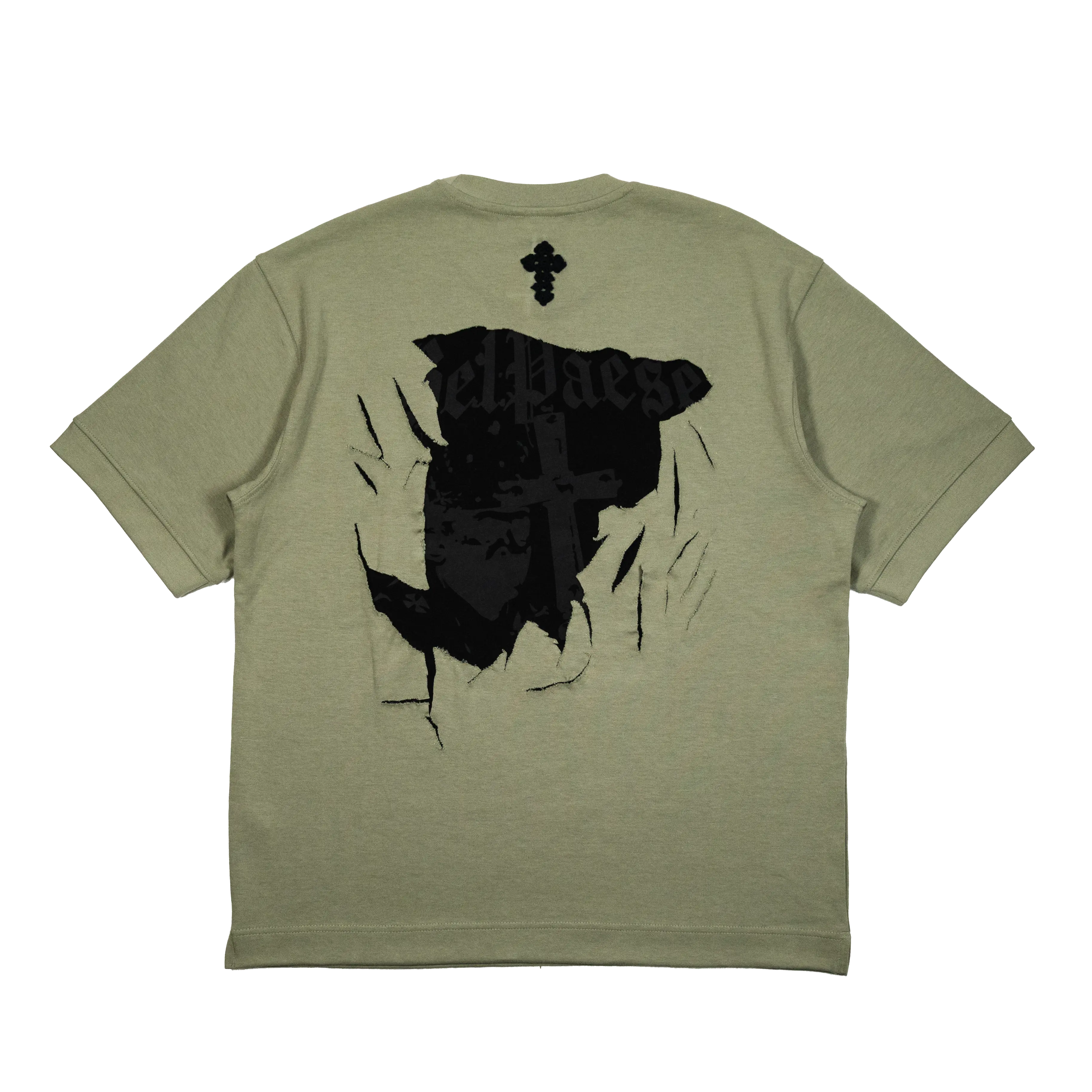BelPaese Damage T-Shirt - Boxy Fit Nero Ottico