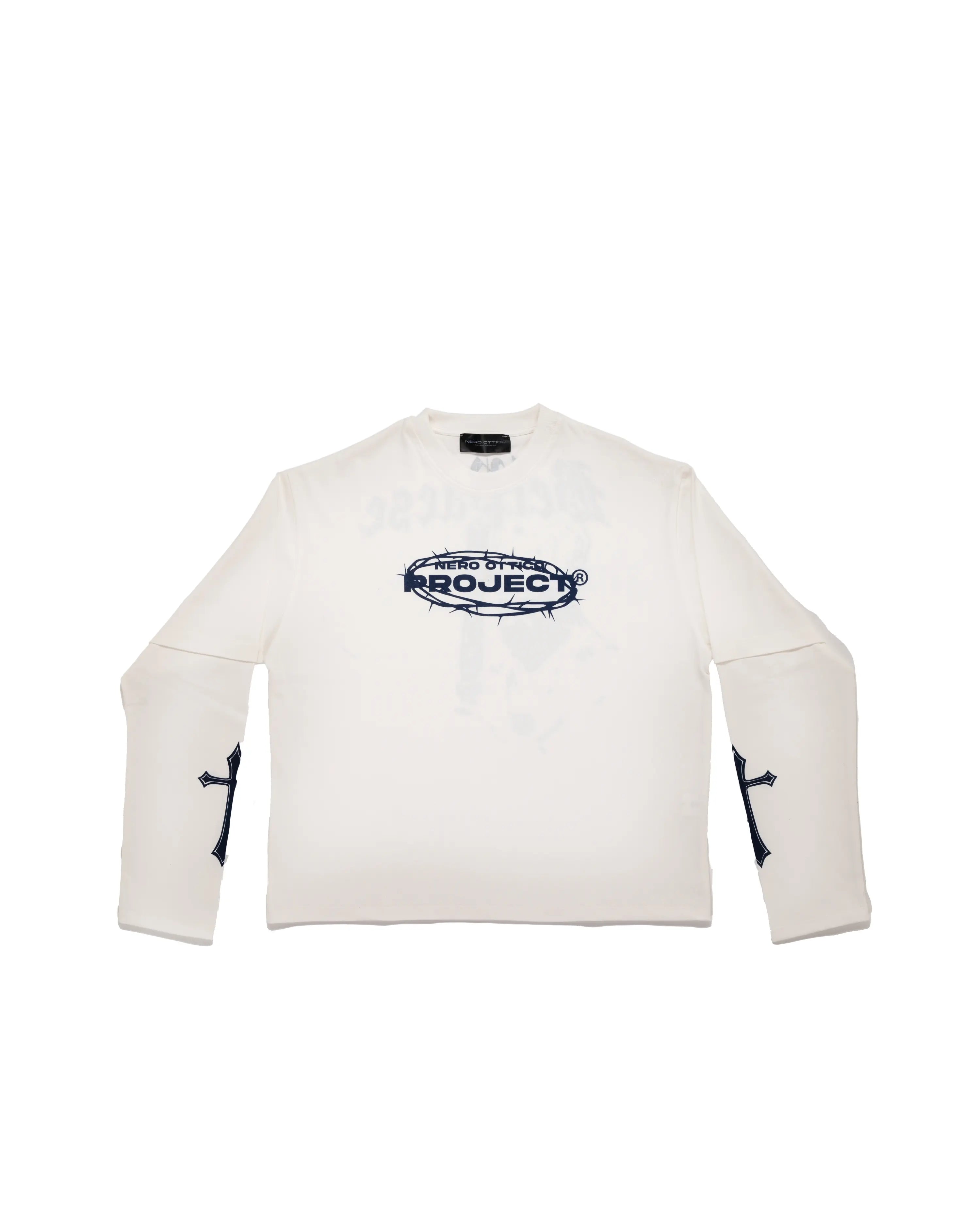 BelPaese Double Longsleeve White Nero Ottico