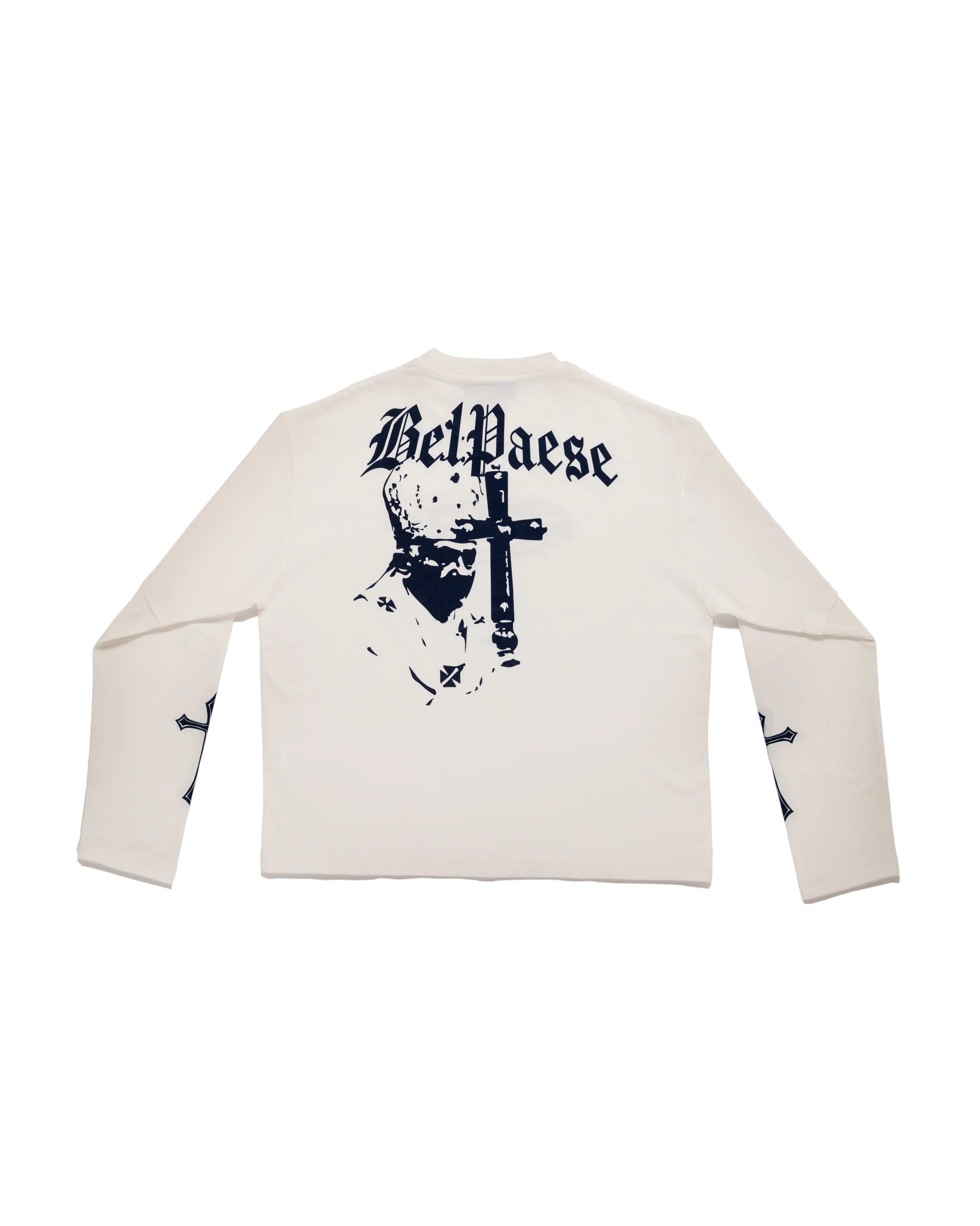 BelPaese Double Longsleeve White Nero Ottico