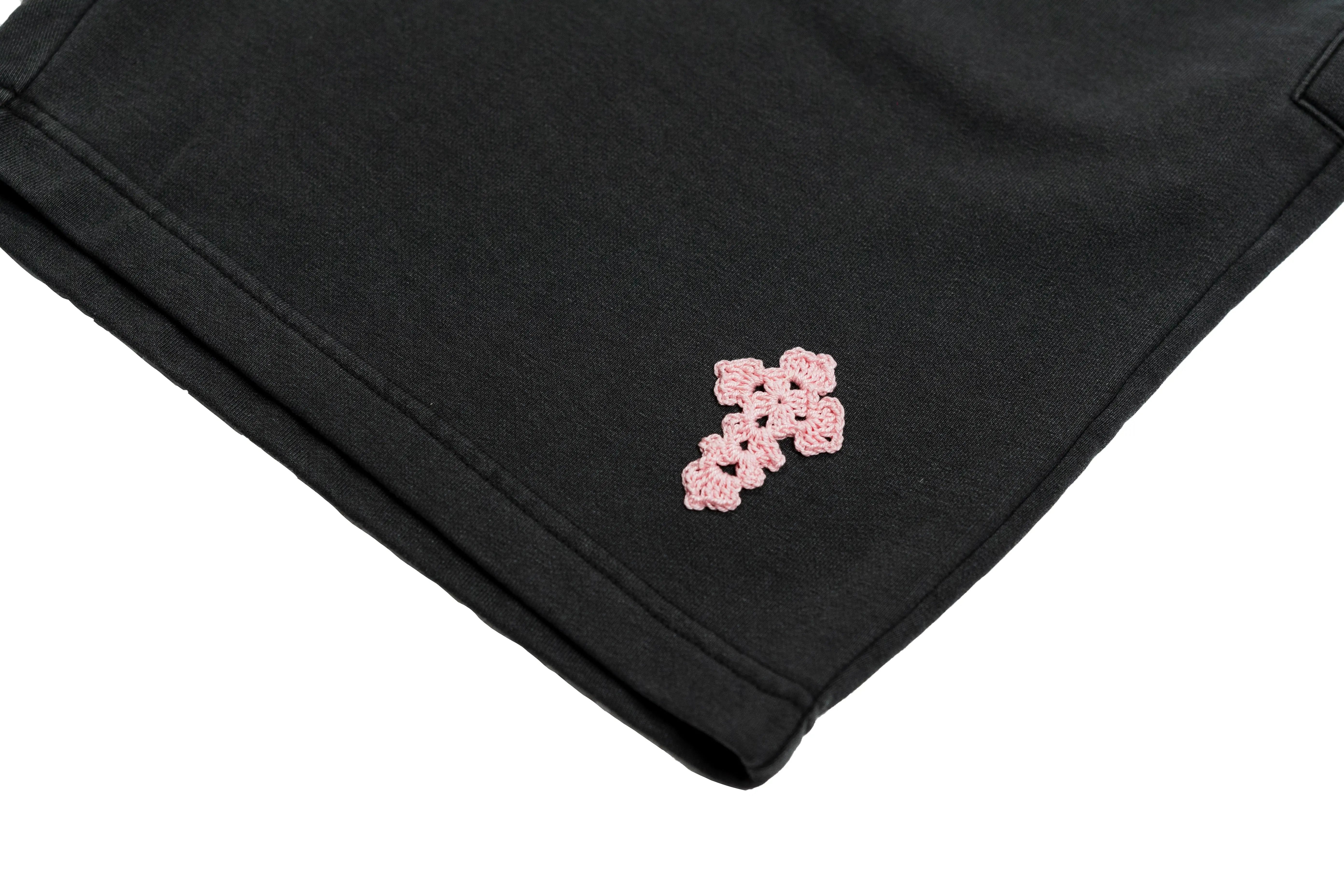 Box Logo Crochet Shorts Nero Ottico
