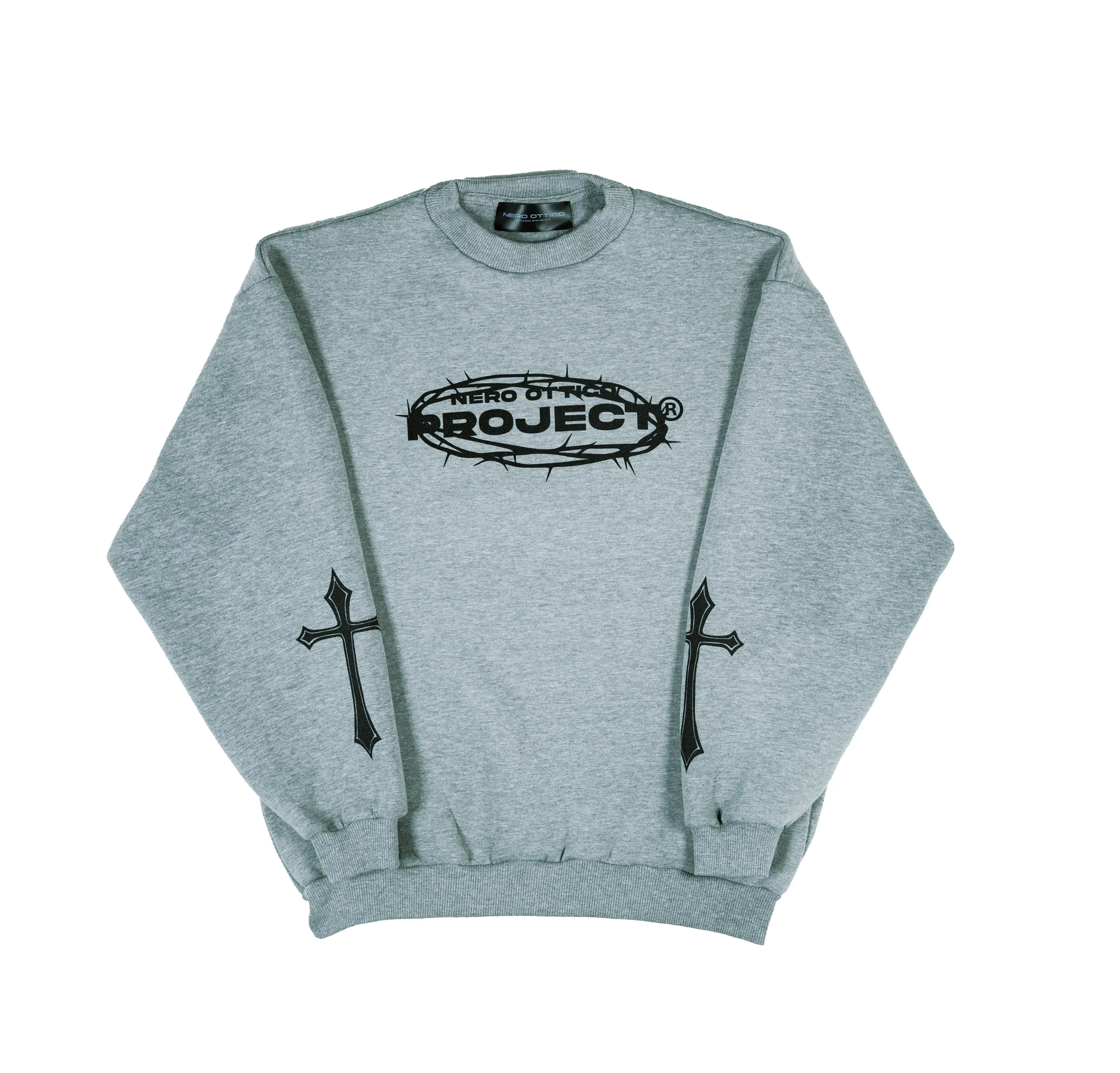 Crewneck Boxy-fit BelPaese Nero Ottico