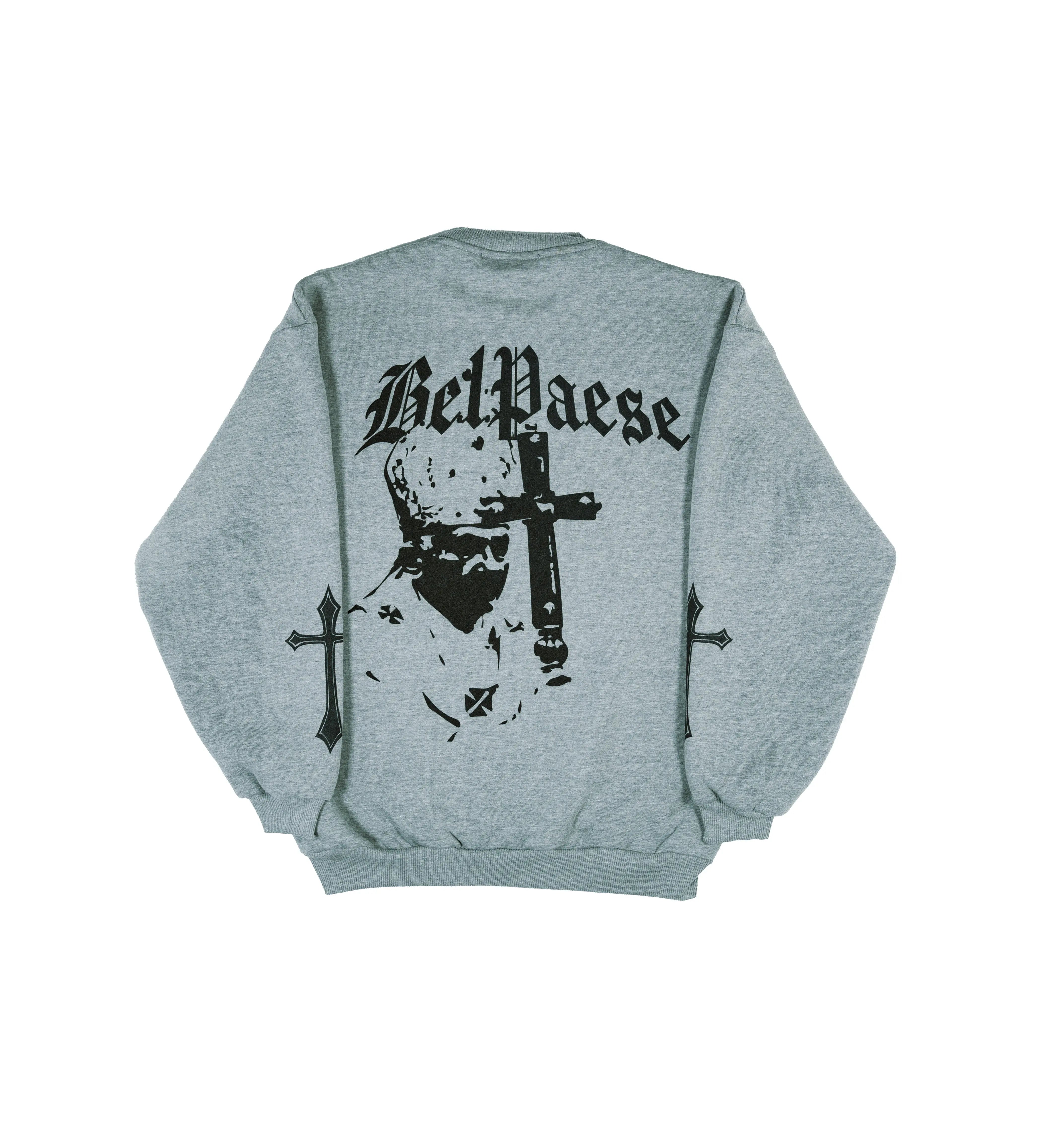 Crewneck Boxy-fit BelPaese Nero Ottico