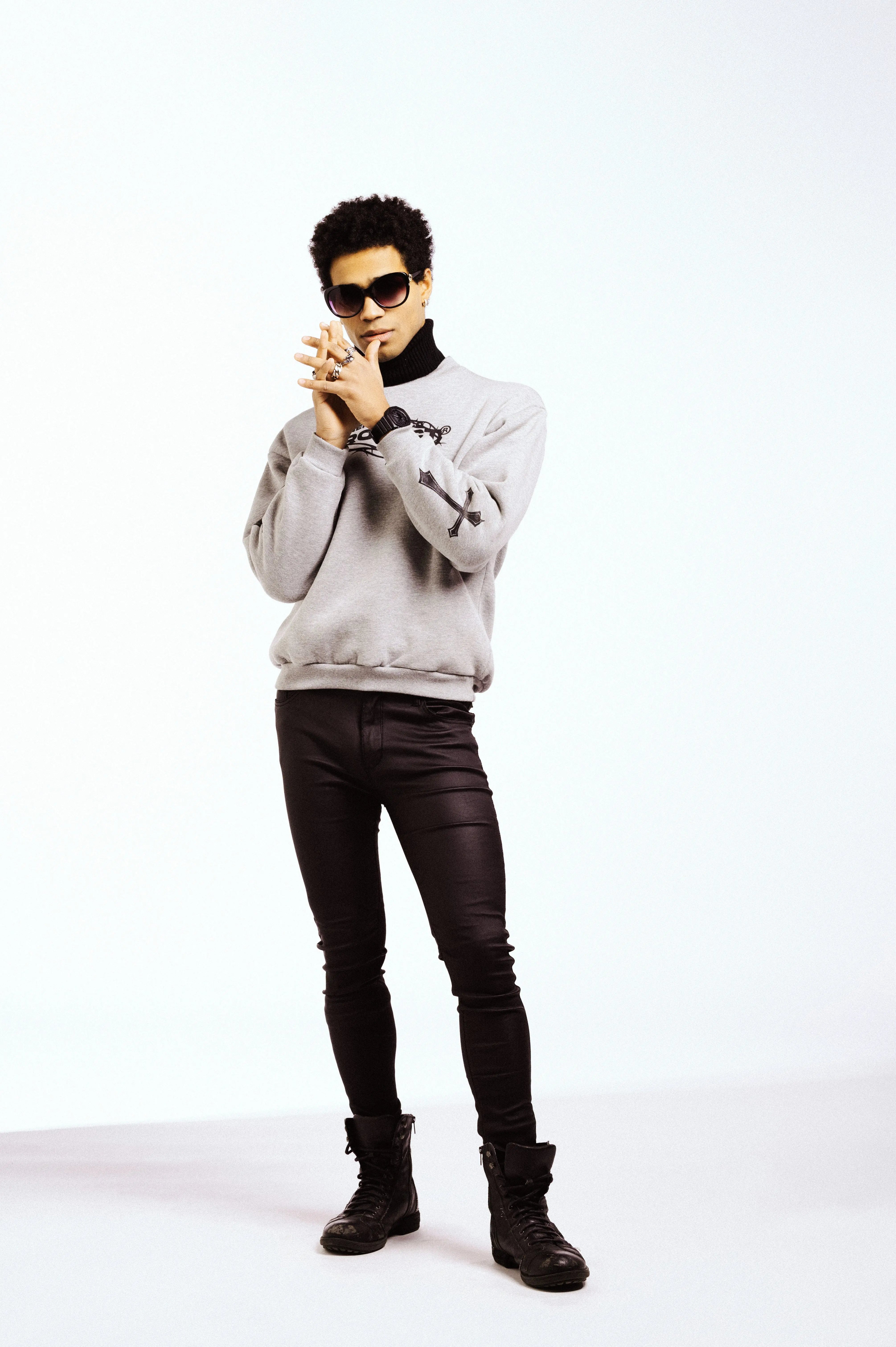 Crewneck Boxy-fit BelPaese Nero Ottico