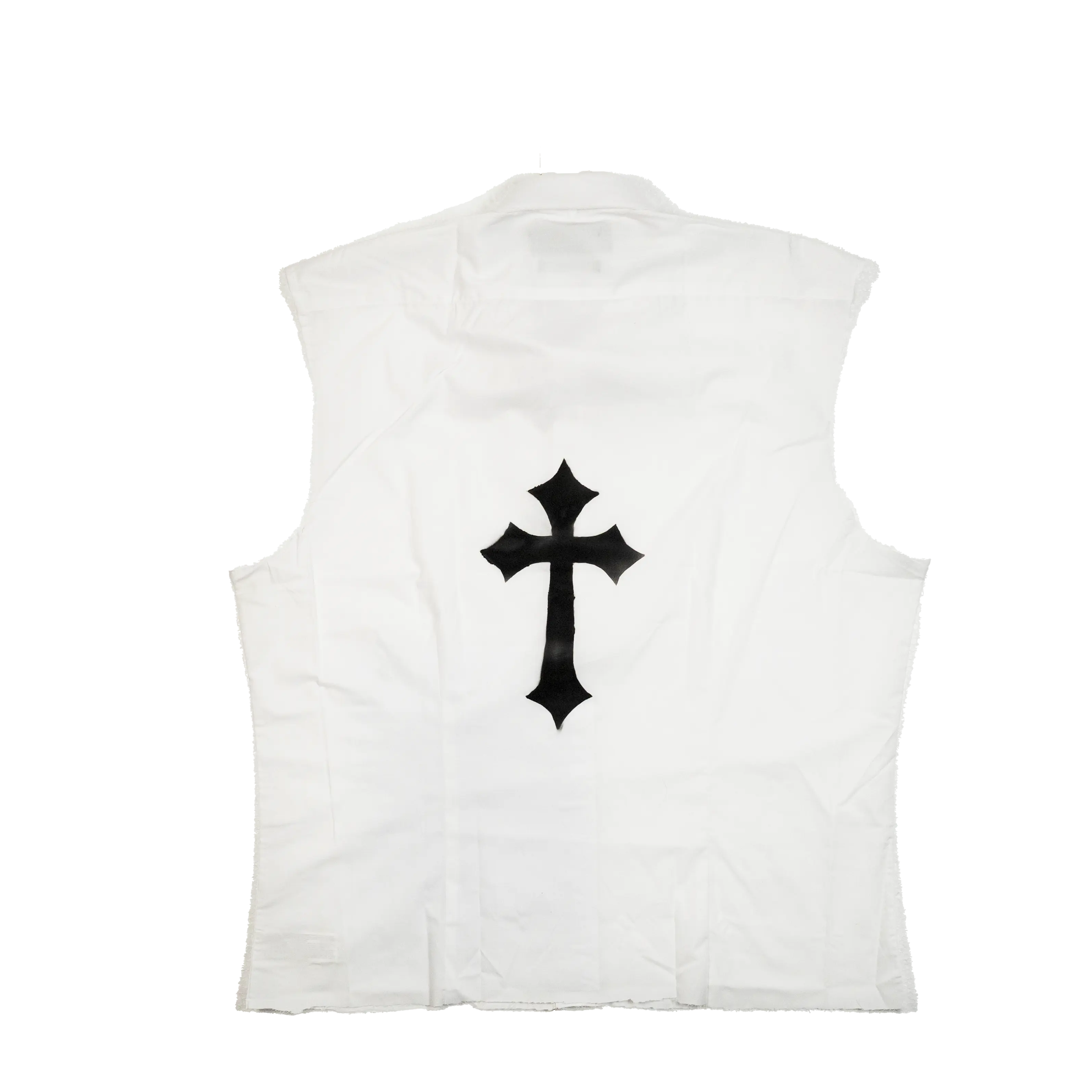Dissestred Cross Shirt - Cropped Fit Nero Ottico