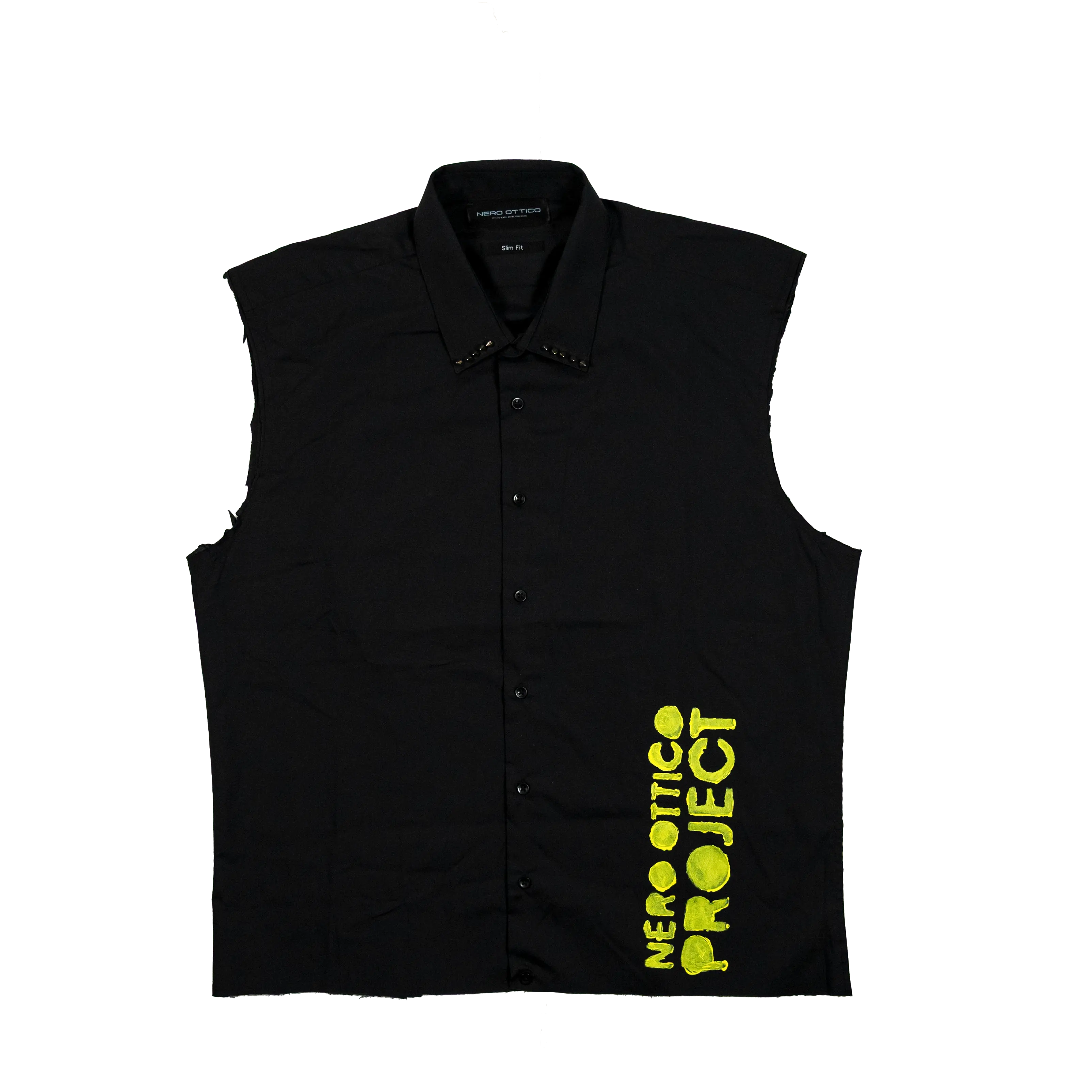 Dissestred Cross Shirt - Cropped Fit Nero Ottico