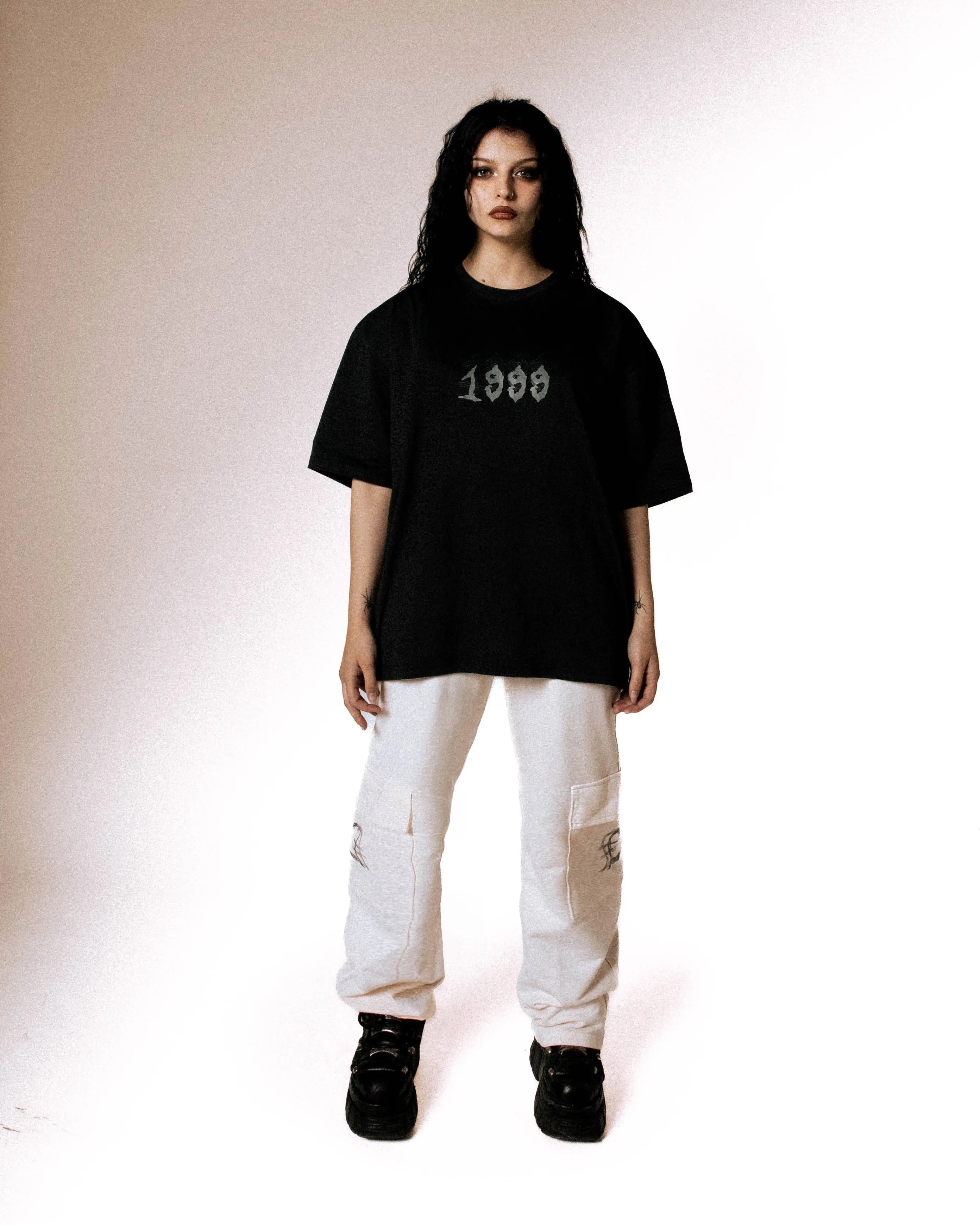 Lira T-Shirt Boxy Fit - Unisex Nero Ottico
