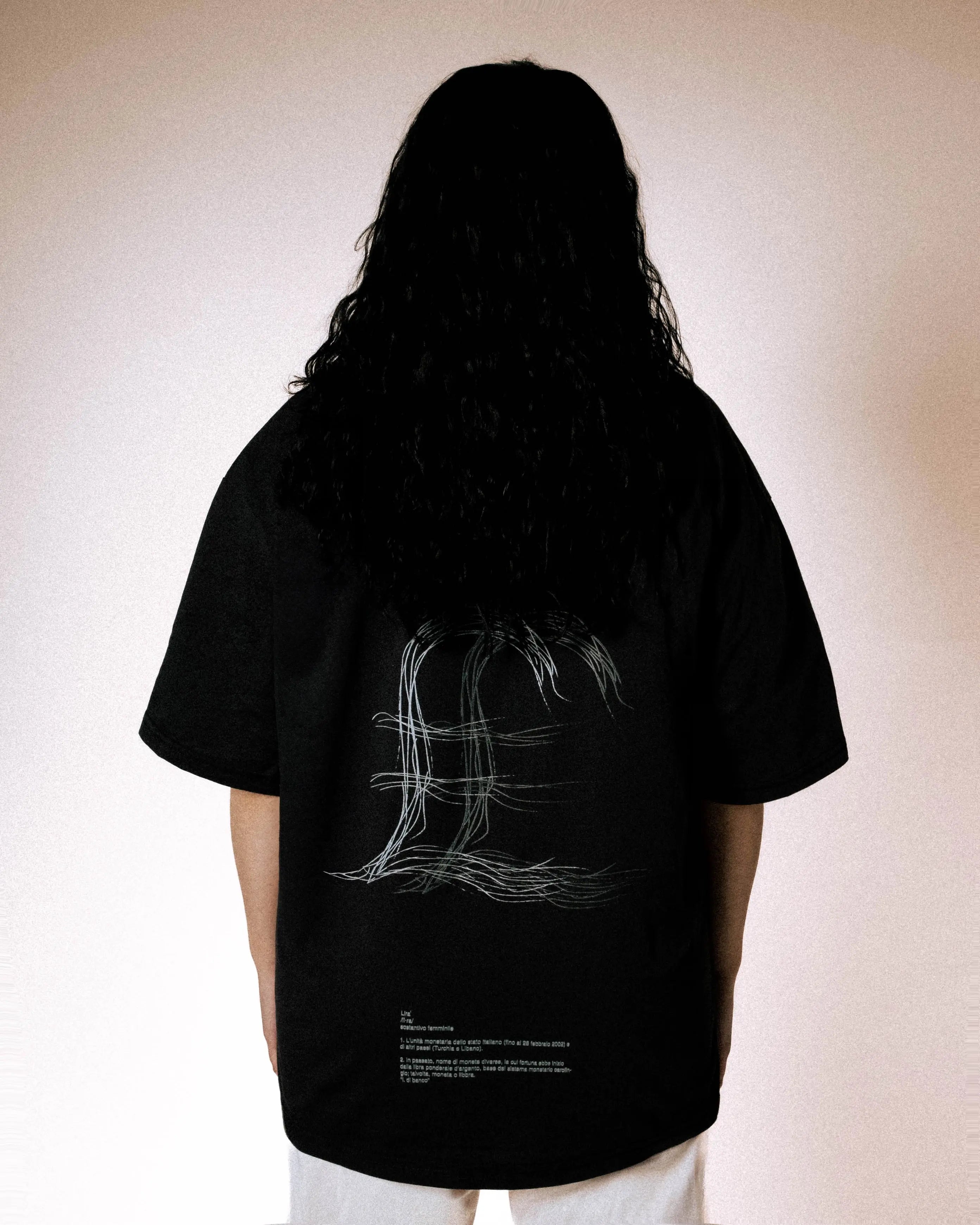 Lira T-Shirt Boxy Fit - Unisex Nero Ottico