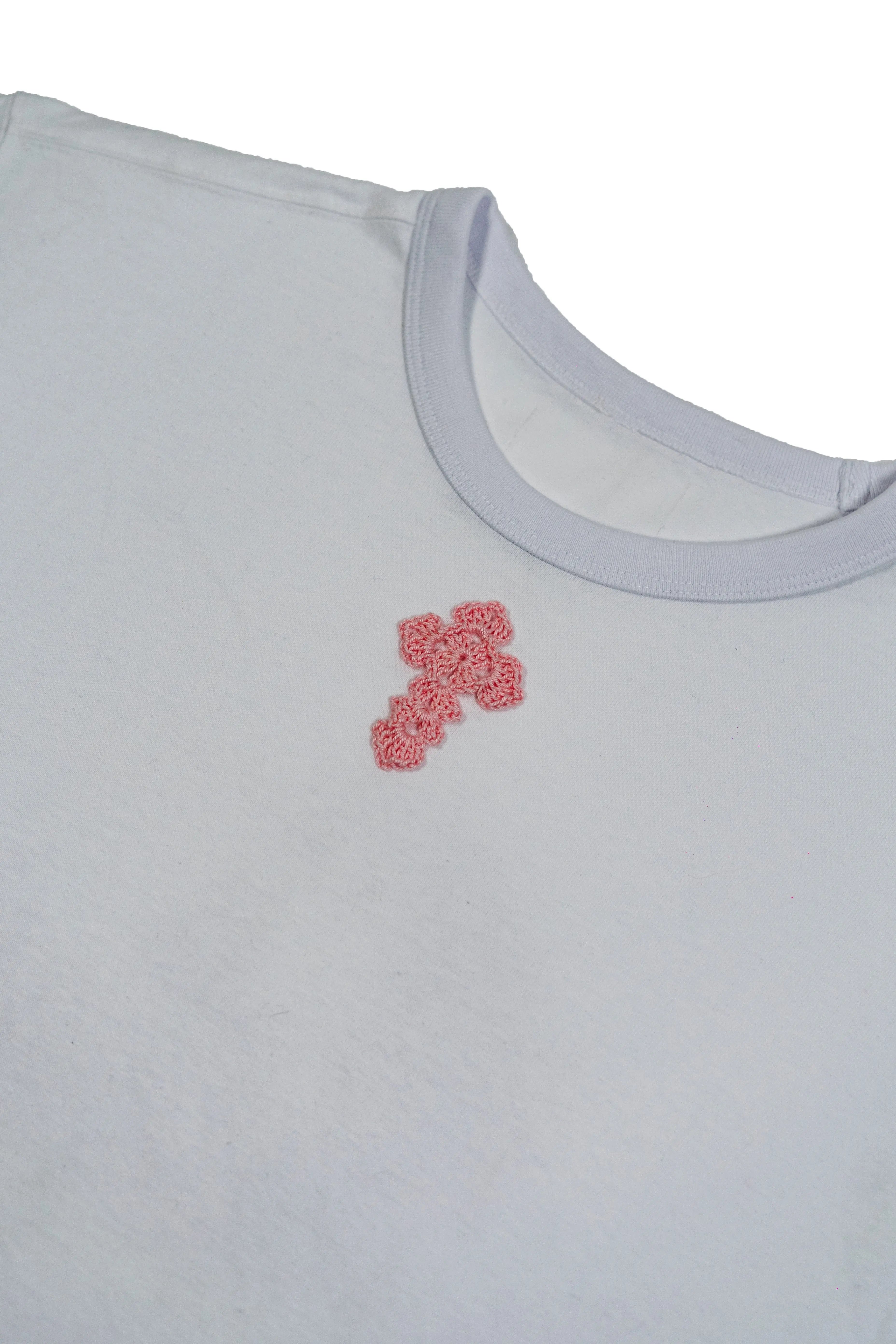 Santi e Peccatori T-Shirt - Crochet Boxy Fit Nero Ottico