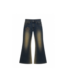 Purano Flare Washed Blue Jeans
