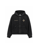Kala Zip Hoodie Washed Black