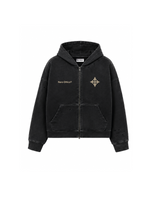 Kala Zip Hoodie Washed Black