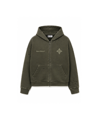 Kala Zip Hoodie Washed Green