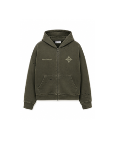Kala Zip Hoodie Washed Green