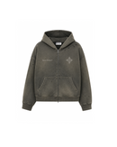 Kala Zip Hoodie Washed Grey