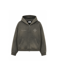 Kala Zip Hoodie Washed Grey