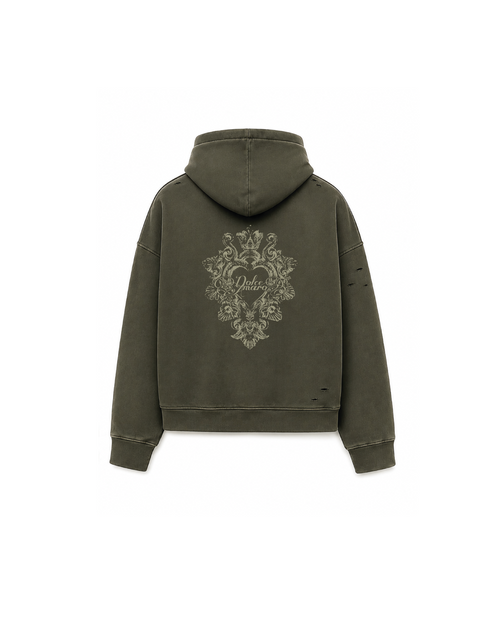 Kala Zip Hoodie Washed Green