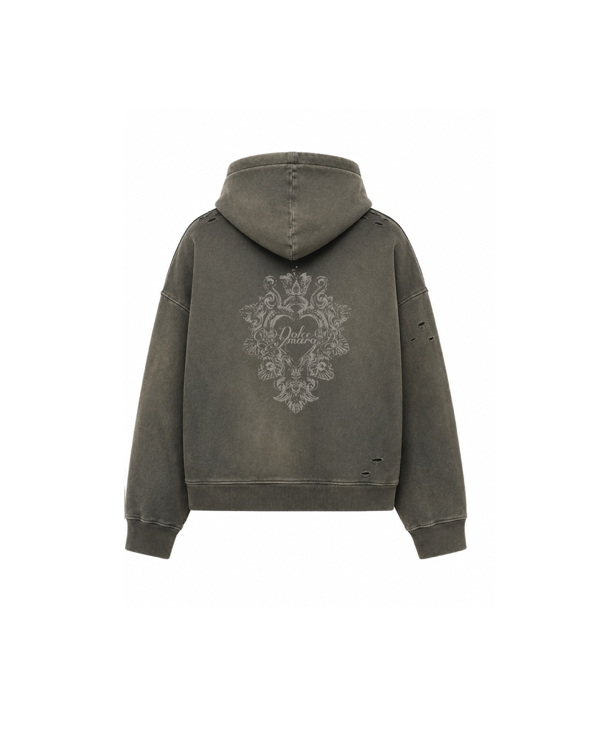 Kala Zip Hoodie Washed Grey