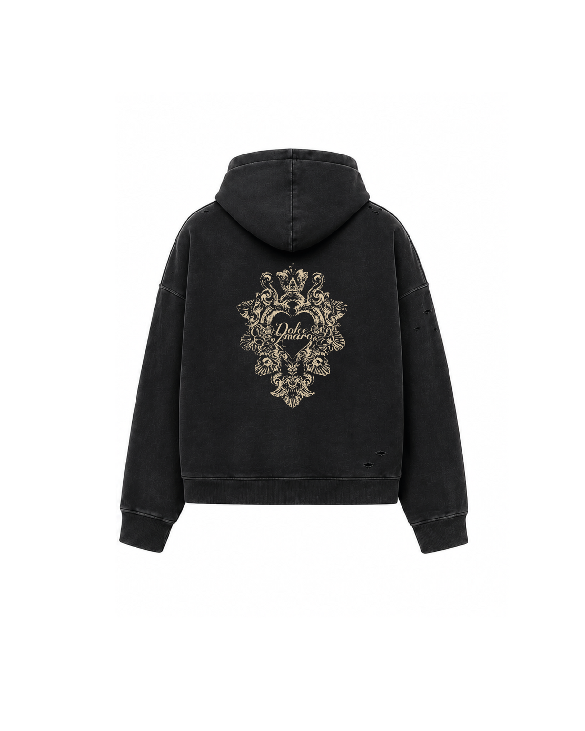 Kala Zip Hoodie Washed Black