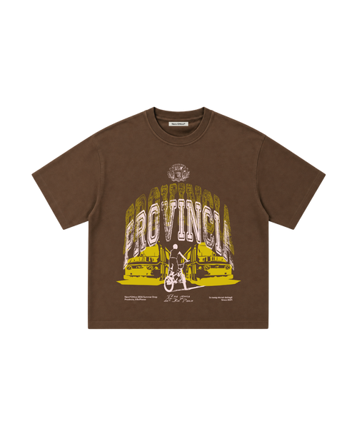 Binario Boxy Tee Brown
