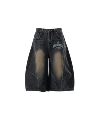 Rione Wide Leg Jorts Dark Blue