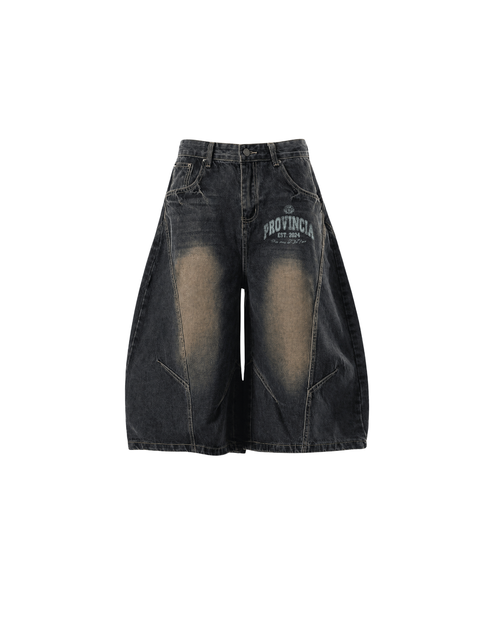 Rione Wide Leg Jorts Dark Blue