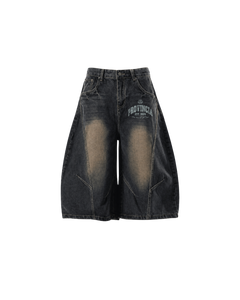 Rione Wide Leg Jorts Dark Blue
