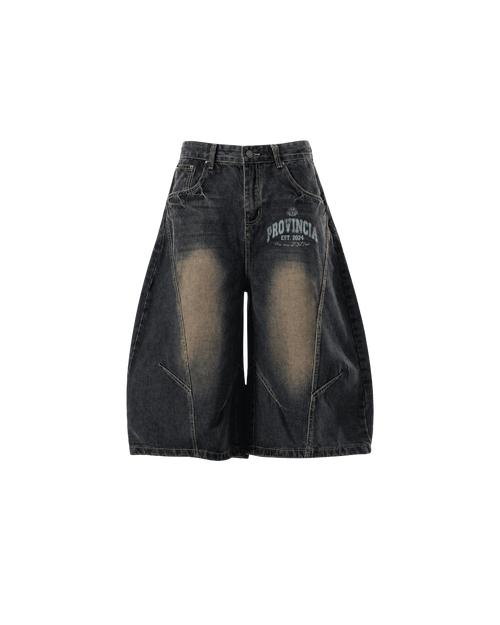 Rione Wide Leg Jorts Dark Blue