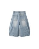 Rione Wide Leg Jorts Light Blue