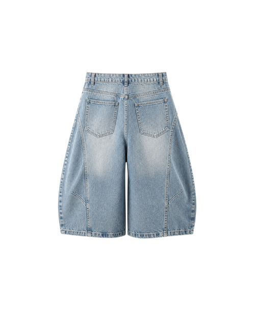 Rione Wide Leg Jorts Light Blue