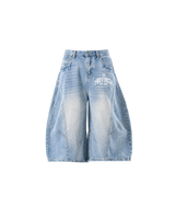 Rione Wide Leg Jorts Light Blue