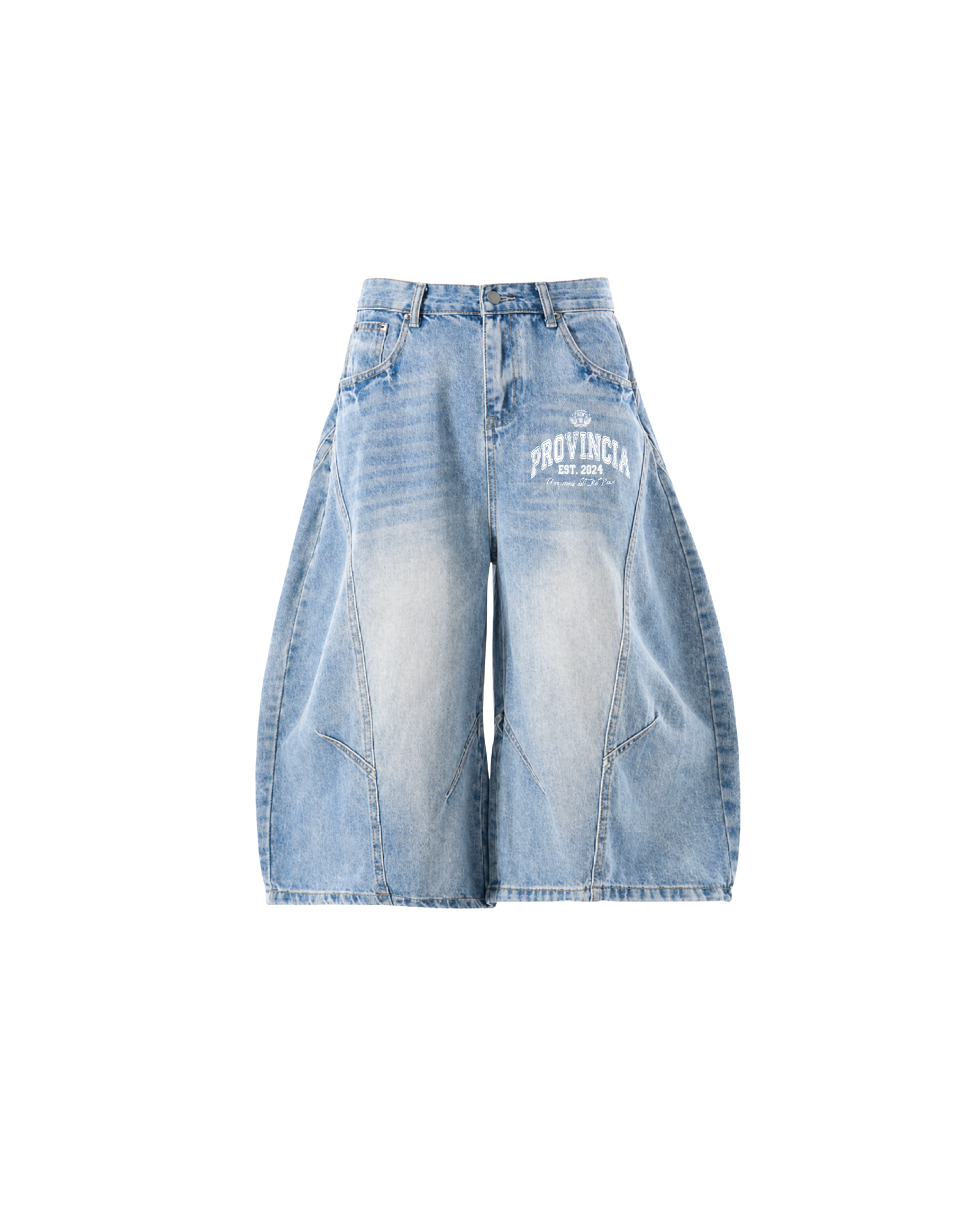 Rione Wide Leg Jorts Light Blue