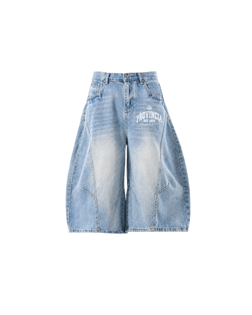 Rione Wide Leg Jorts Light Blue