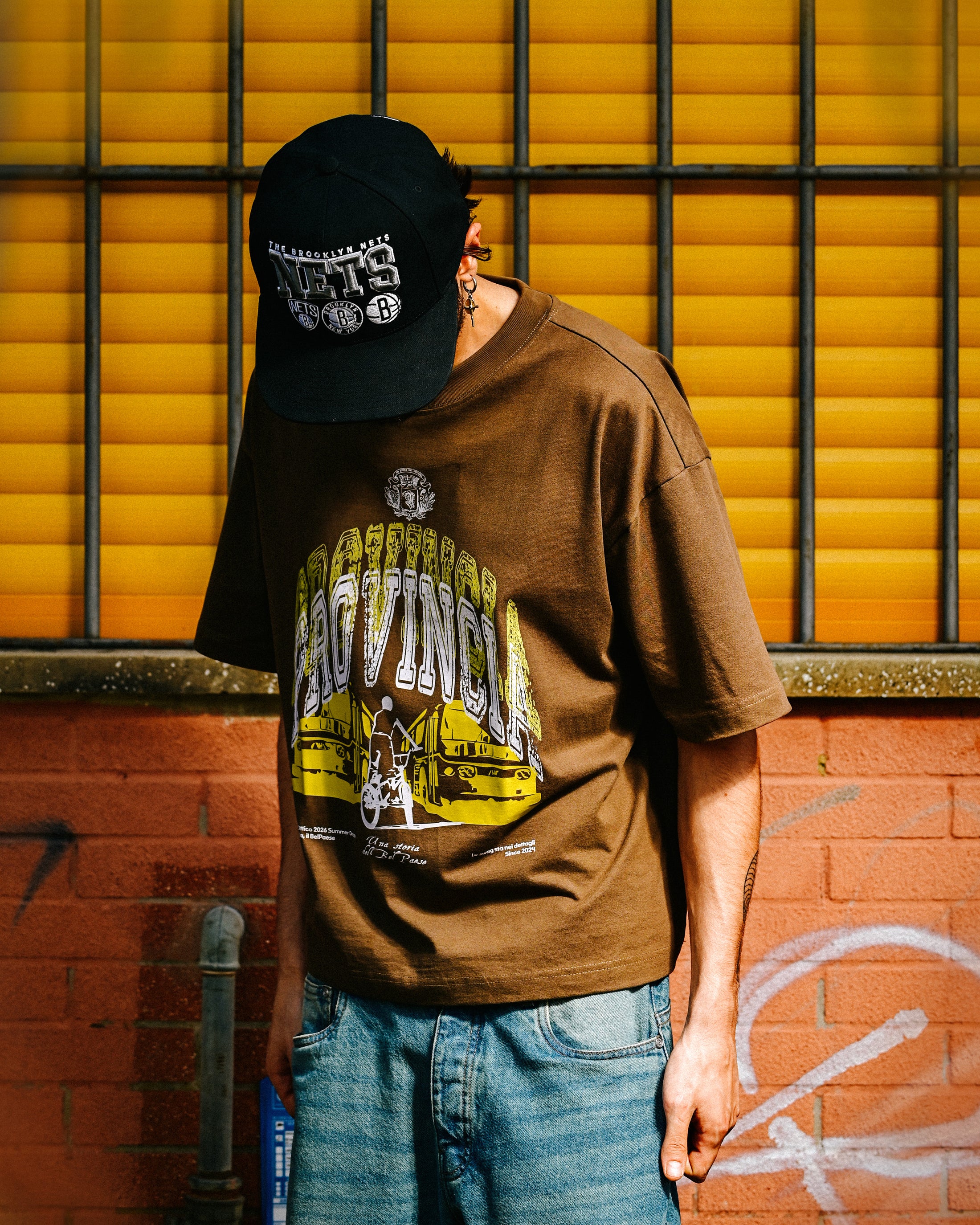 Binario Boxy Tee Brown