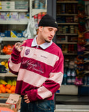 Maledetta Rugby Polo Pink & Burgundy