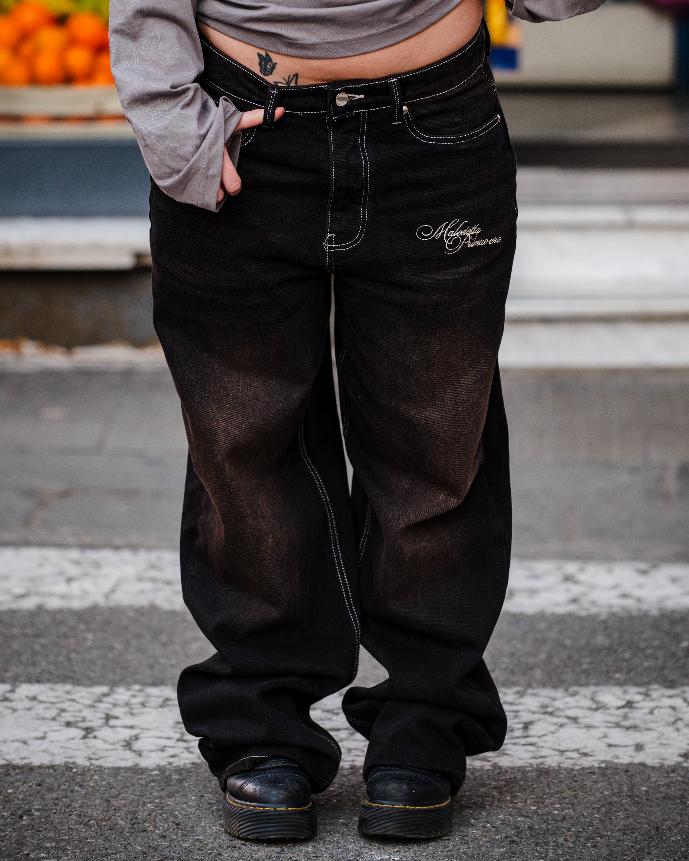 Dolce Washed Black Denim