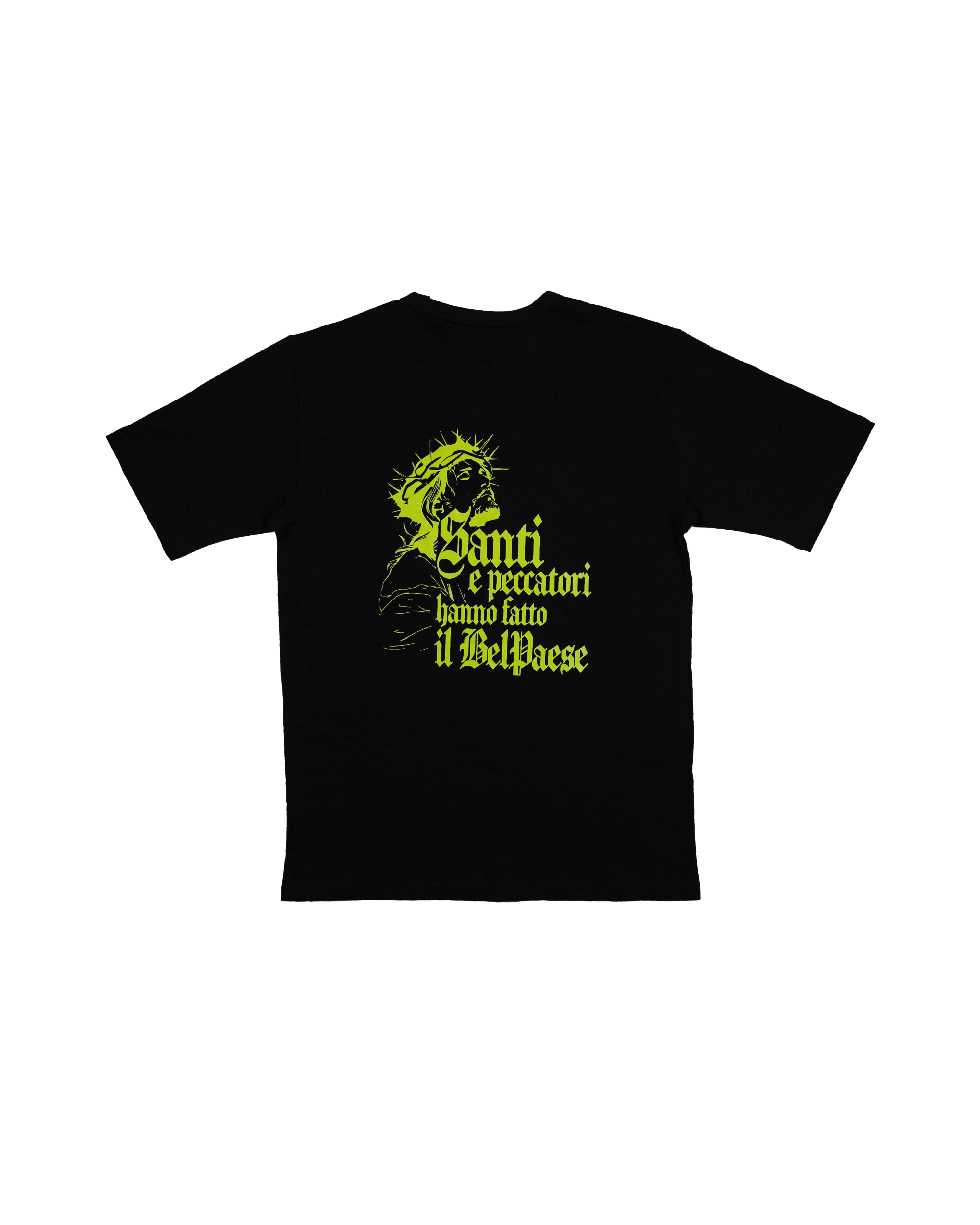 Santi e Peccatori T-Shirt - Crochet Boxy Fit Black