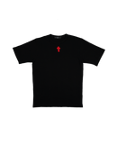 Box Logo Crochet T-Shirt - Boxy Fit Black