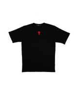 Box Logo Crochet T-Shirt - Boxy Fit Black