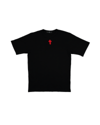 Box Logo Crochet T-Shirt - Boxy Fit Black