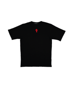 Box Logo Crochet T-Shirt - Boxy Fit Black
