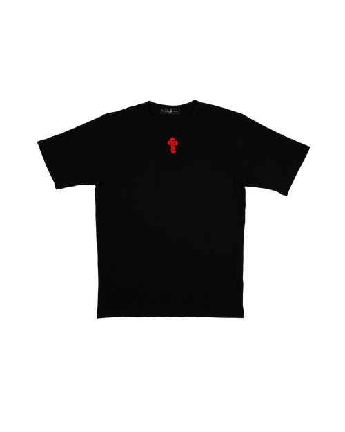 Box Logo Crochet T-Shirt - Boxy Fit Black