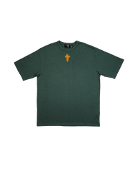 Box Logo Crochet T-Shirt - Boxy Fit Green