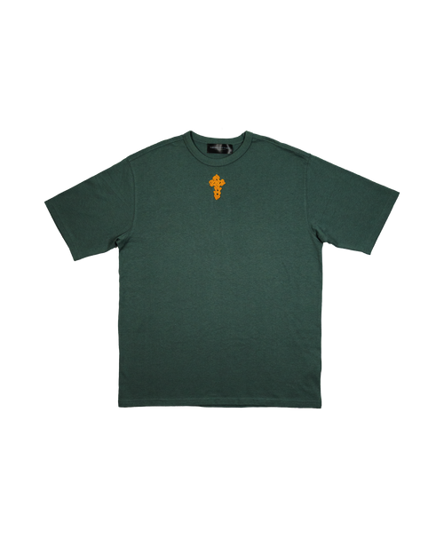 Box Logo Crochet T-Shirt - Boxy Fit Green