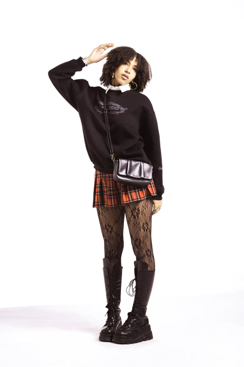 Bel Paese Crewneck Black Nero Ottico