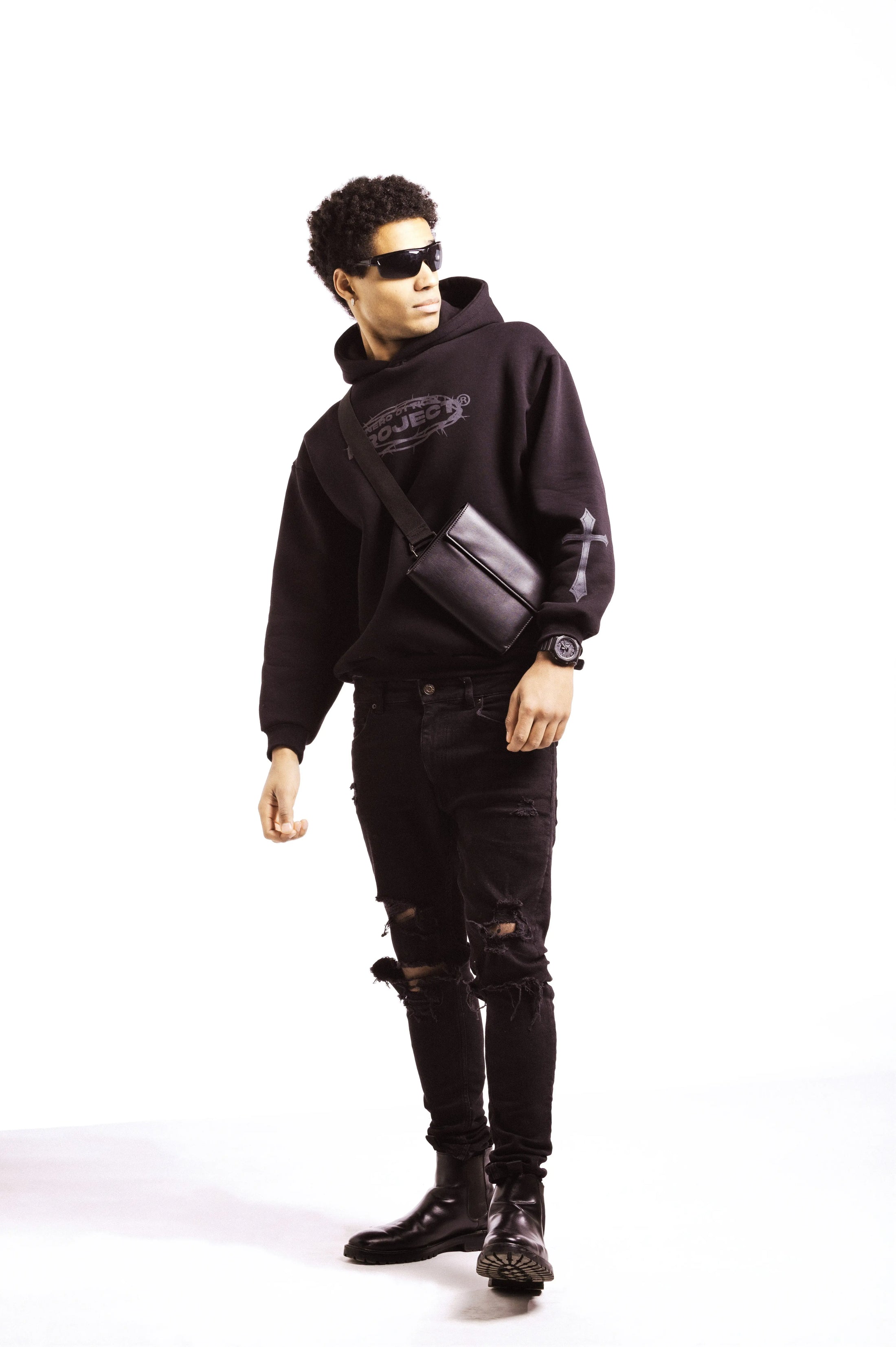 Bel Paese Hoodie Black Nero Ottico