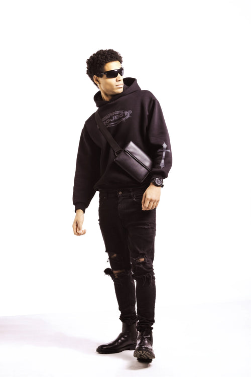 Bel Paese Hoodie Black Nero Ottico